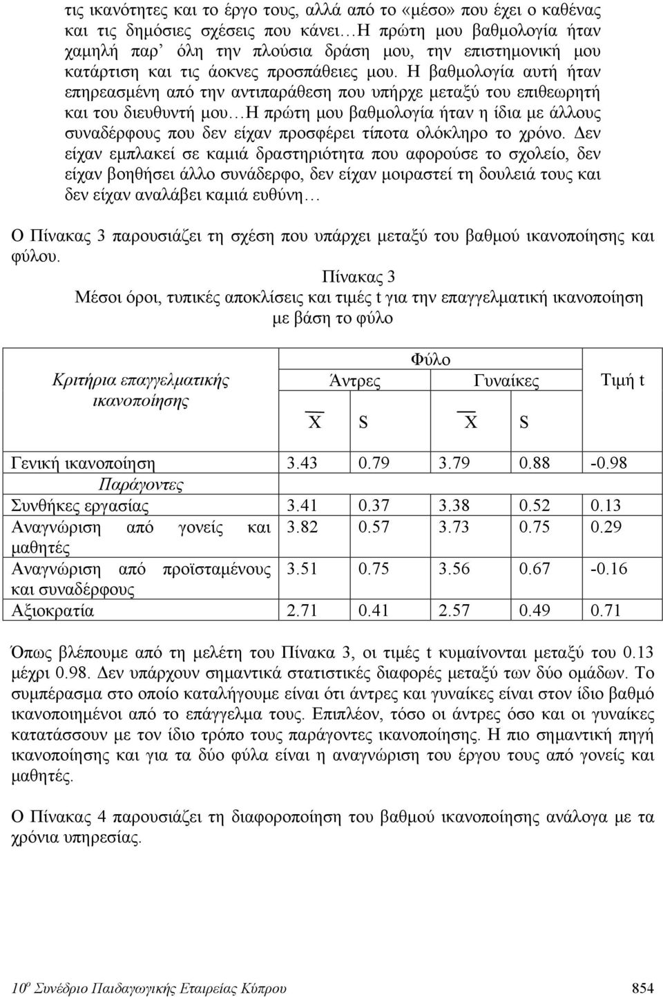 Η βαθμολογία αυτή ήταν επηρεασμένη από την αντιπαράθεση που υπήρχε μεταξύ του επιθεωρητή και του διευθυντή μου Η πρώτη μου βαθμολογία ήταν η ίδια με άλλους συναδέρφους που δεν είχαν προσφέρει τίποτα