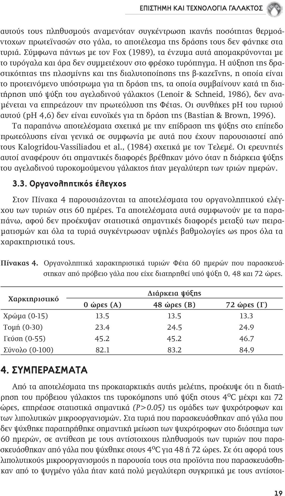 Η αύξηση της δραστικότητας της πλασμίνης και της διαλυτοποίησης της β-καζεΐνης, η οποία είναι το προτεινόμενο υπόστρωμα για τη δράση της, τα οποία συμβαίνουν κατά τη διατήρηση υπό ψύξη του αγελαδινού