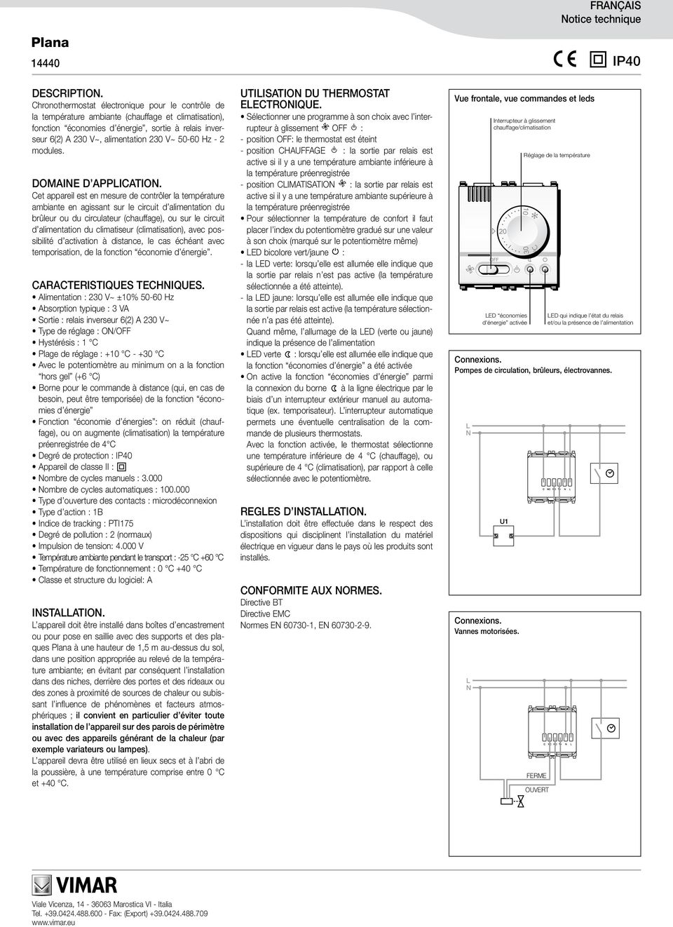 50-60 Hz - 2 modules. DOMAIE D APPICATIO.