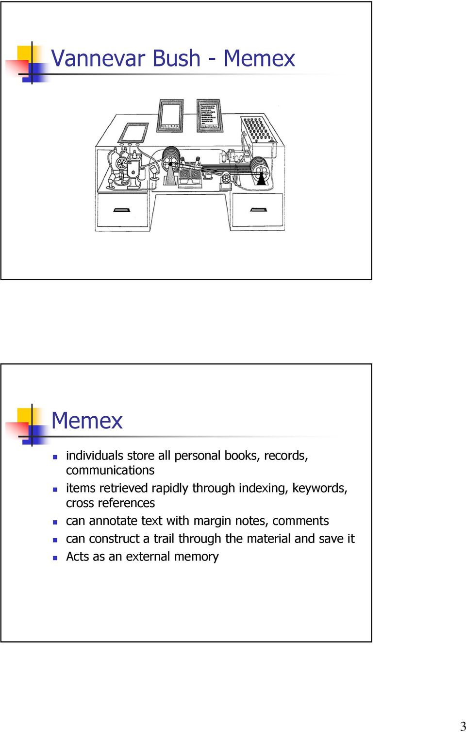 keywords, cross references can annotate text with margin notes,