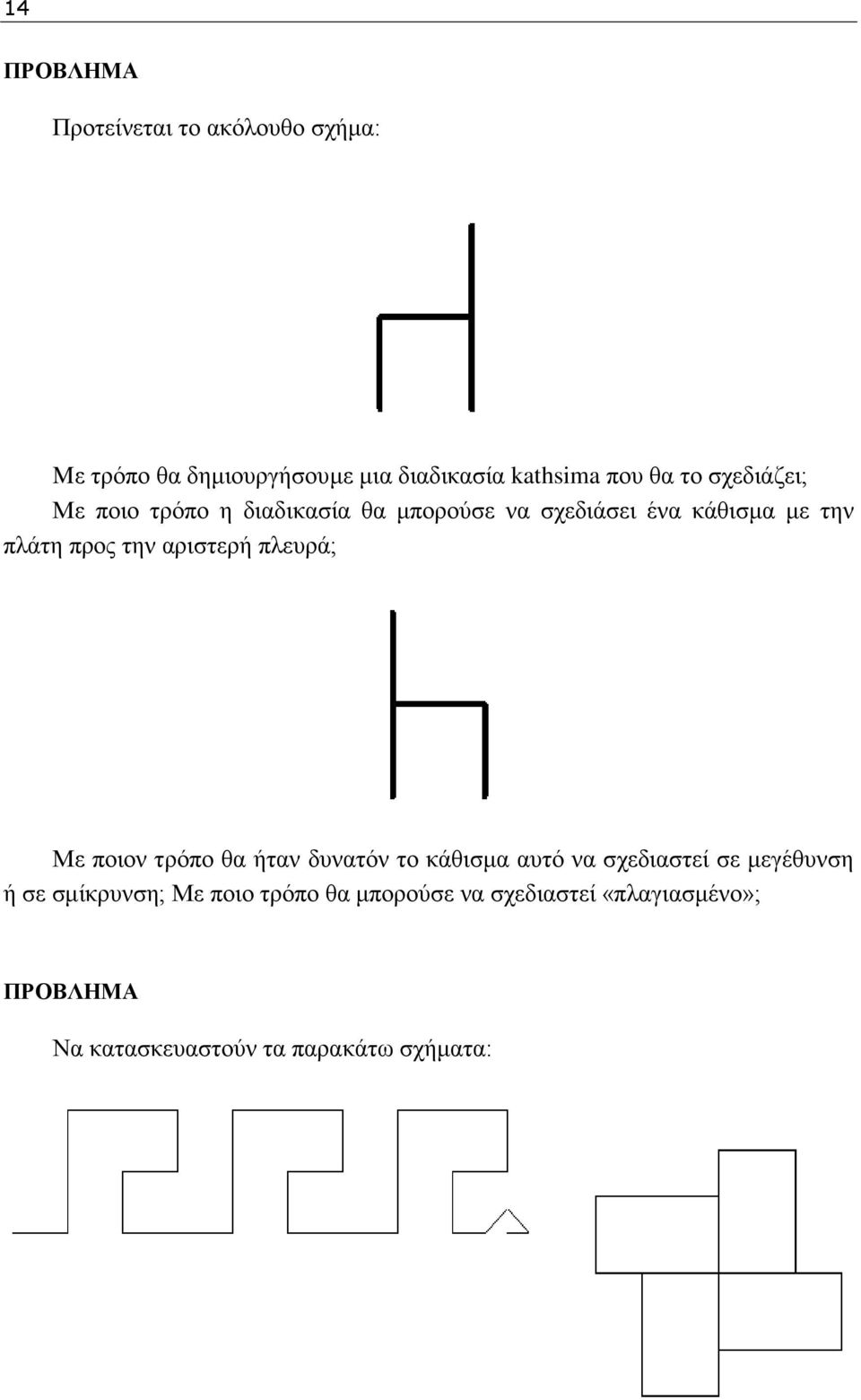 αξηζηεξή πιεπξά; Με πνηνλ ηξφπν ζα ήηαλ δπλαηφλ ην θάζηζκα απηφ λα ζρεδηαζηεί ζε κεγέζπλζε ή ζε