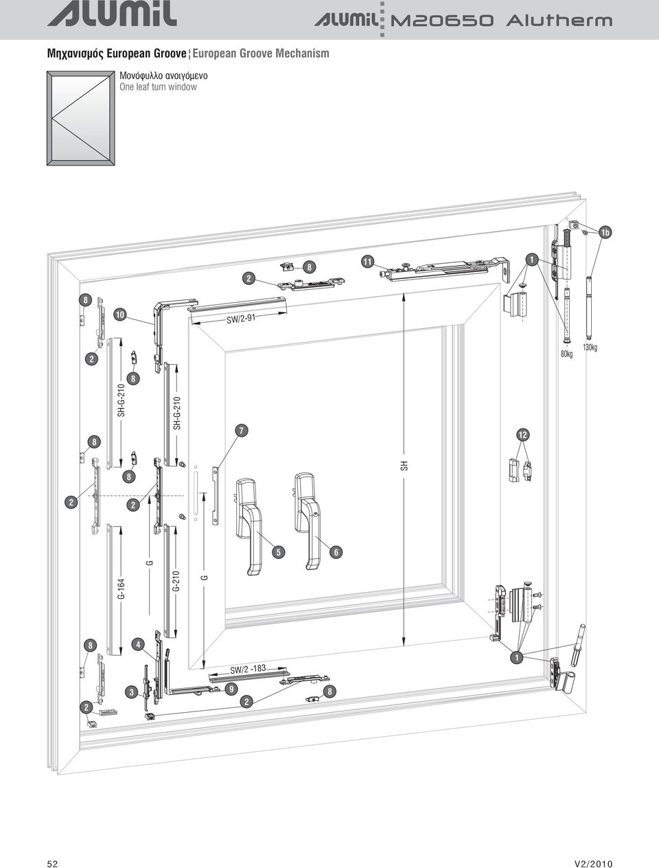 window b 8 8 0 SW/-9 80kg 30kg 8 8 G-64 SH-G-0