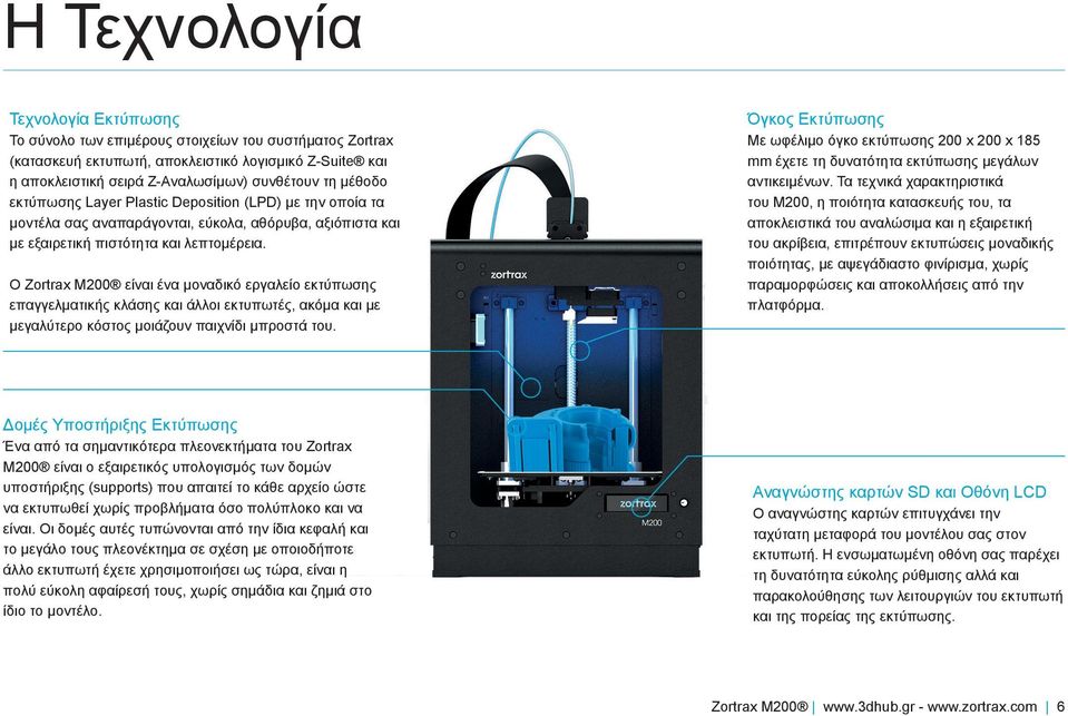 Ο Zortrax M200 είναι ένα μοναδικό εργαλείο εκτύπωσης επαγγελματικής κλάσης και άλλοι εκτυπωτές, ακόμα και με μεγαλύτερο κόστος μοιάζουν παιχνίδι μπροστά του.