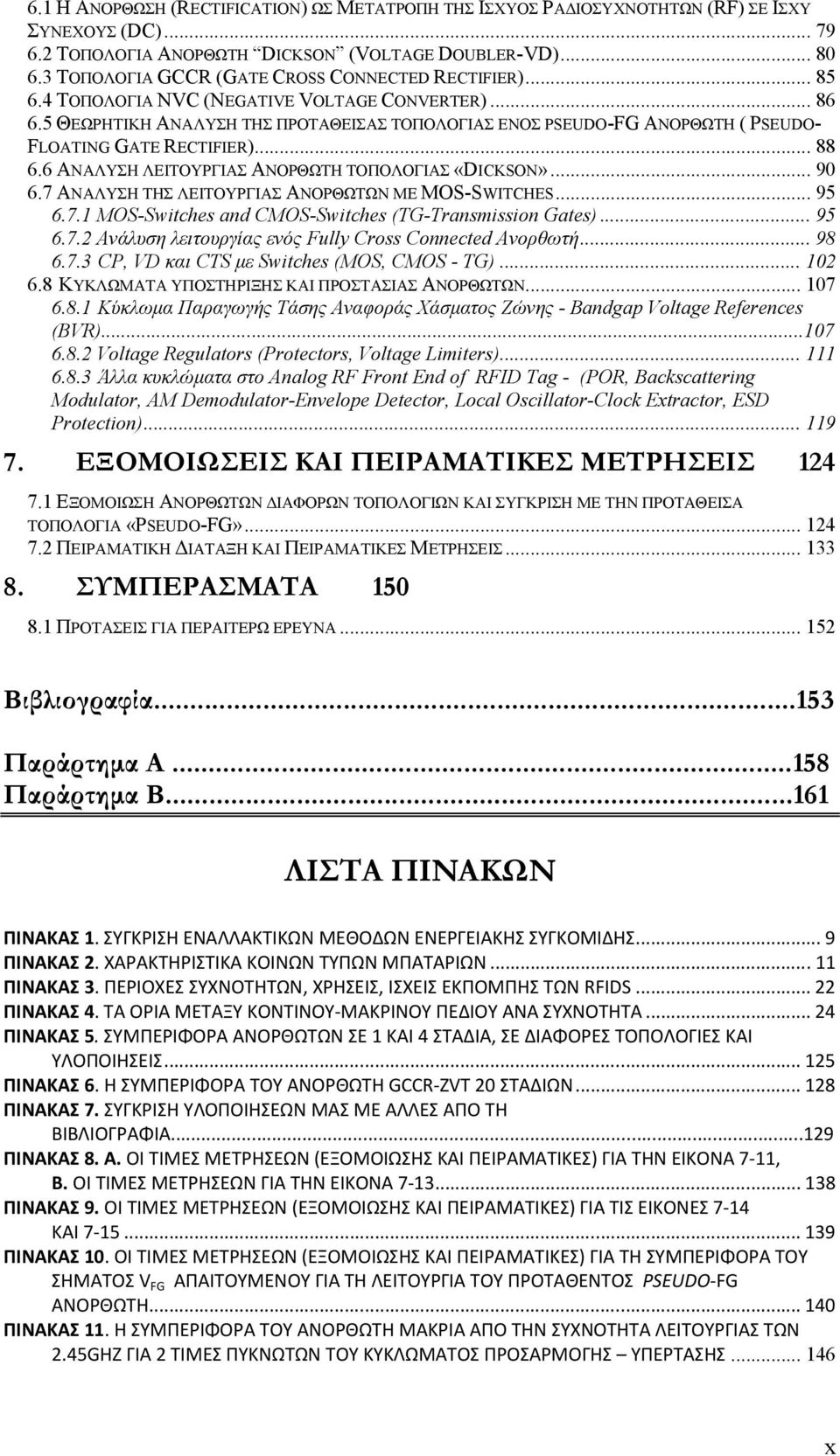 5 ΘΕΩΡΗΤΙΚΗ ΑΝΑΛΥΣΗ ΤΗΣ ΠΡΟΤΑΘΕΙΣΑΣ ΤΟΠΟΛΟΓΙΑΣ ΕΝΟΣ PSEUDO-FG ΑΝΟΡΘΩΤΗ ( PSEUDO- FLOATING GATE RECTIFIER)...88 6.6 ΑΝΑΛΥΣΗ ΛΕΙΤΟΥΡΓΙΑΣ ΑΝΟΡΘΩΤΗ ΤΟΠΟΛΟΓΙΑΣ «DICKSON»...90 6.