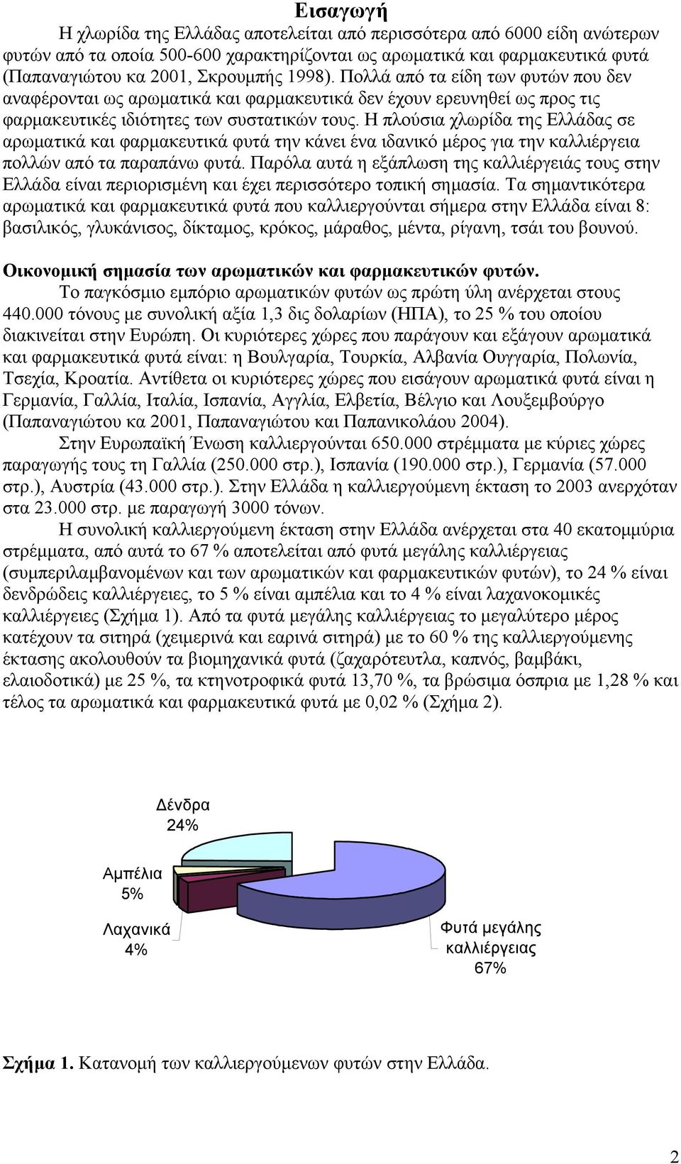 Η πλούσια χλωρίδα της Ελλάδας σε αρωματικά και φαρμακευτικά φυτά την κάνει ένα ιδανικό μέρος για την καλλιέργεια πολλών από τα παραπάνω φυτά.