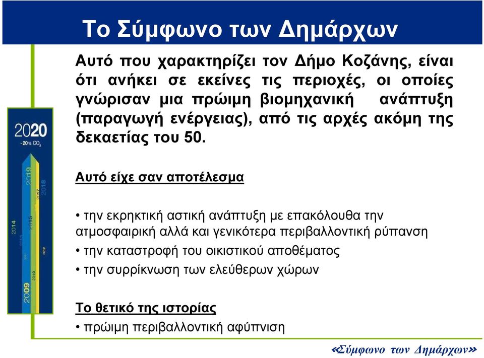 Αυτό είχε σαν αποτέλεσμα την εκρηκτική αστική ανάπτυξη με επακόλουθα την ατμοσφαιρική αλλά και γενικότερα