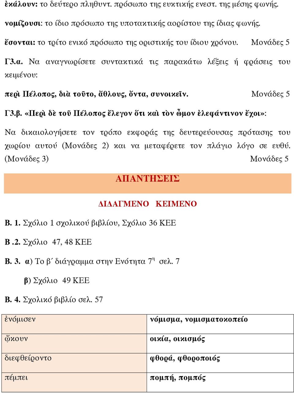 Μονάδες 5 Γ3.β.