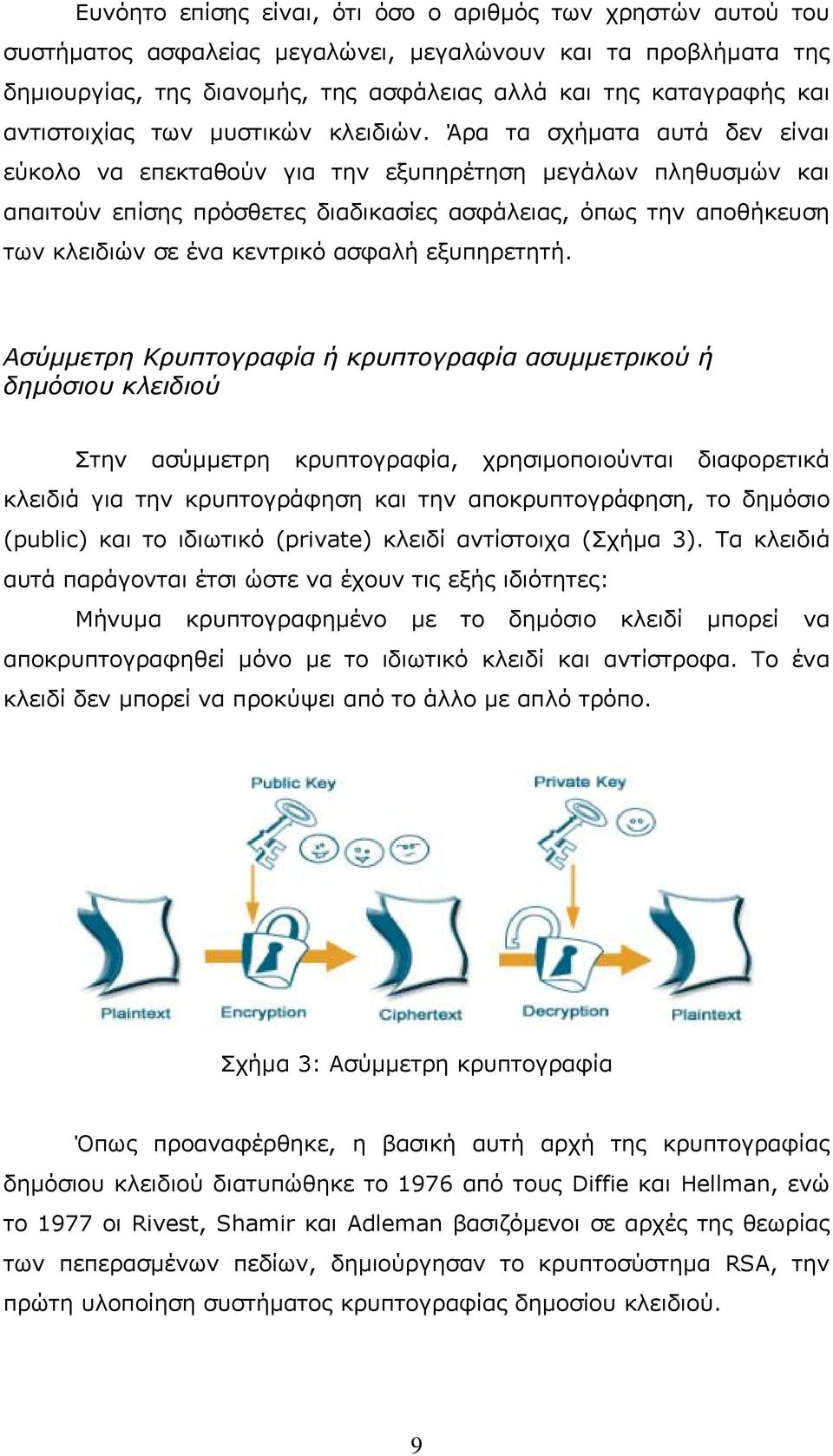 Άρα τα σχήματα αυτά δεν είναι εύκολο να επεκταθούν για την εξυπηρέτηση μεγάλων πληθυσμών και απαιτούν επίσης πρόσθετες διαδικασίες ασφάλειας, όπως την αποθήκευση των κλειδιών σε ένα κεντρικό ασφαλή