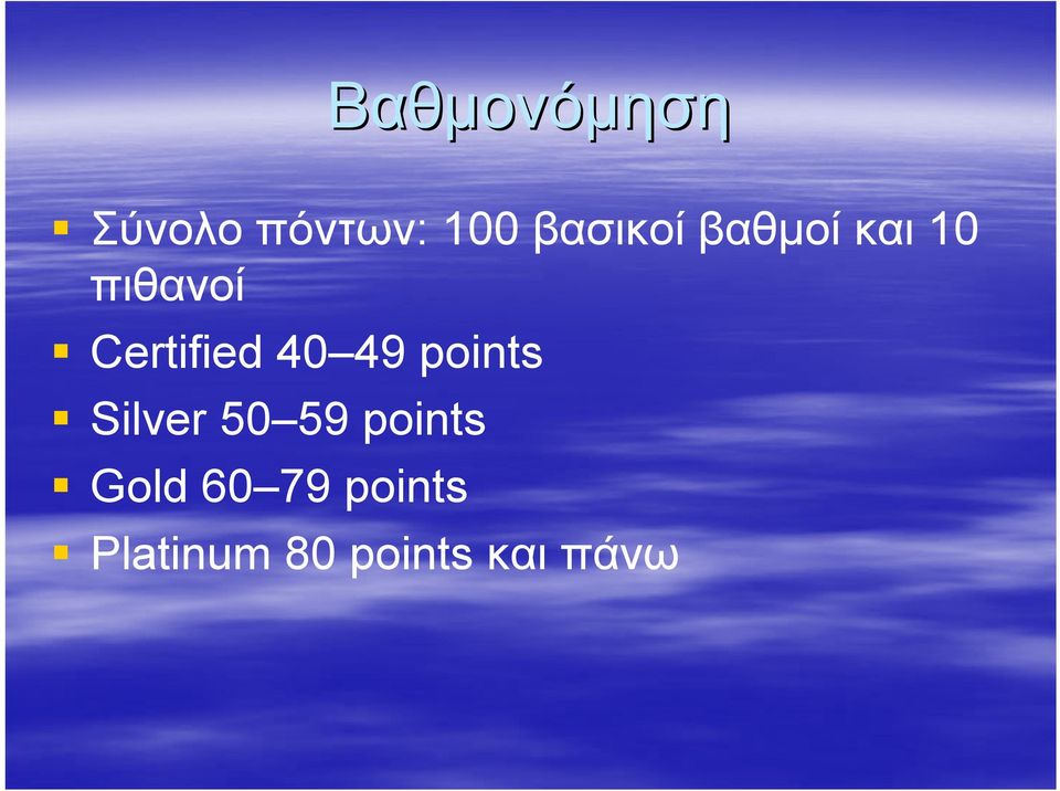 40 49 points Silver 50 59 points