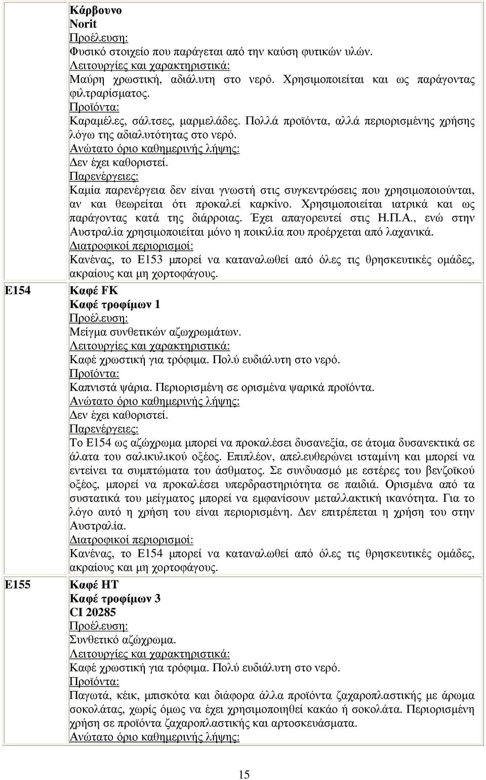 Χρησιµοποιείται ιατρικά και ως παράγοντας κατά της διάρροιας. Έχει απαγορευτεί στις Η.Π.Α., ενώ στην Αυστραλία χρησιµοποιείται µόνο η ποικιλία που προέρχεται από λαχανικά.