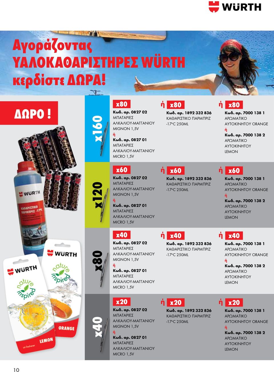 αρ. 0827 01 ΜΠΑΤΑΡΙΕΣ ΑΛΚΑΛΙΟΥ-ΜΑΓΓΑΝΙΟΥ MICRO 1,5V x40 Κωδ. αρ. 0827 02 ΜΠΑΤΑΡΙΕΣ ΑΛΚΑΛΙΟΥ-ΜΑΓΓΑΝΙΟΥ MIGNON 1,5V Κωδ. αρ. 0827 01 ΜΠΑΤΑΡΙΕΣ ΑΛΚΑΛΙΟΥ-ΜΑΓΓΑΝΙΟΥ MICRO 1,5V x20 Κωδ. αρ. 0827 02 ΜΠΑΤΑΡΙΕΣ ΑΛΚΑΛΙΟΥ-ΜΑΓΓΑΝΙΟΥ MIGNON 1,5V Κωδ. αρ. 0827 01 ΜΠΑΤΑΡΙΕΣ ΑΛΚΑΛΙΟΥ-ΜΑΓΓΑΝΙΟΥ MICRO 1,5V x60 Κωδ.