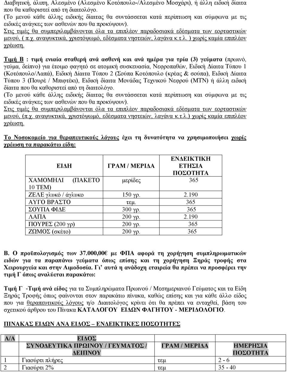 Στις τιµές θα συµπεριλαµβάνονται όλα τα επιπλέον παραδοσιακά εδέσµατα των εορταστικών µενού, ( π.χ. αναψυκτικά, χριστόψωµό, εδέσµατα νηστειών, λαγάνα κ.τ.λ. ) χωρίς καµία επιπλέον χρέωση.