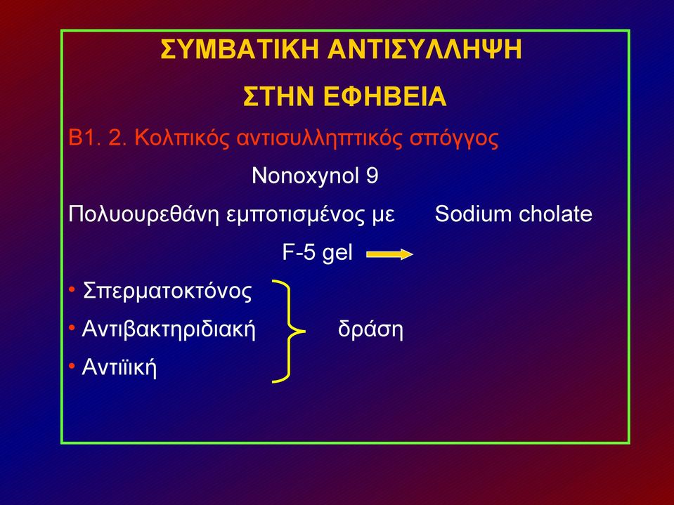 Πολυουρεθάνη εμποτισμένος με Sodium cholate