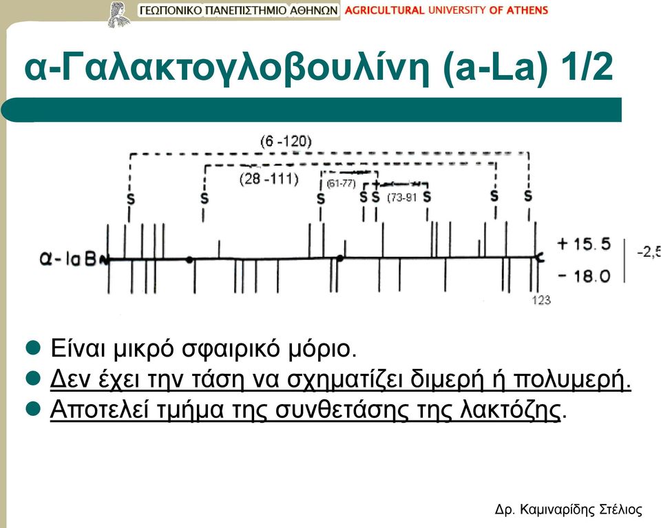Δεν έχει την τάση να σχηματίζει διμερή