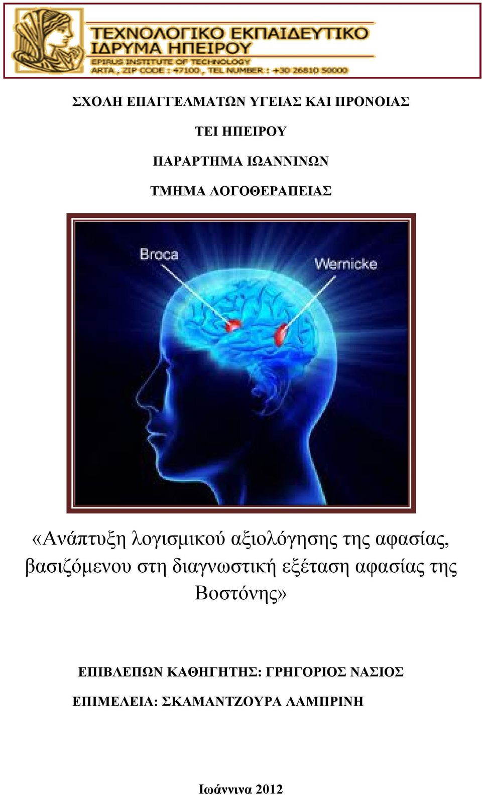 αφασίας, βασιζόμενου στη διαγνωστική εξέταση αφασίας της Βοστόνης»