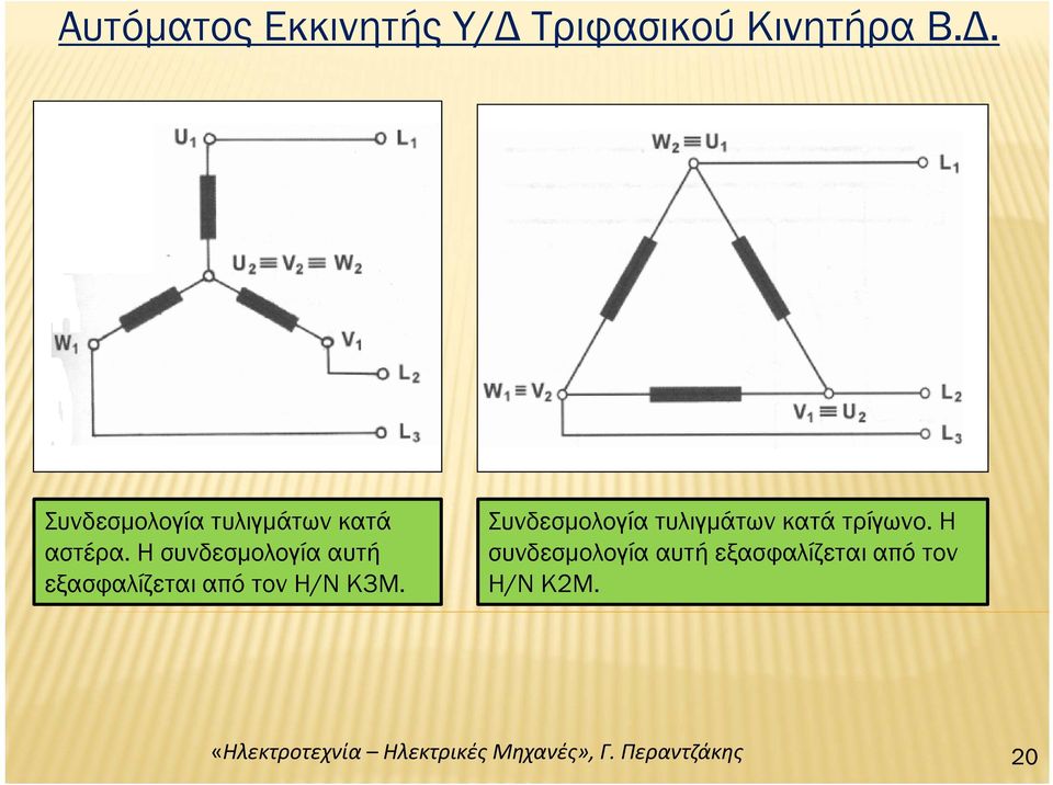 Συνδεσμολογία τυλιγμάτων κατά αστέρα.