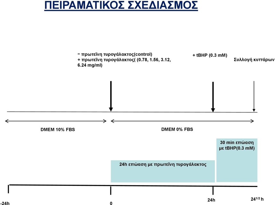 3 mm) Συλλογή κυττάρων DMEM 10% FBS DMEM 0% FBS 30 min επώαση