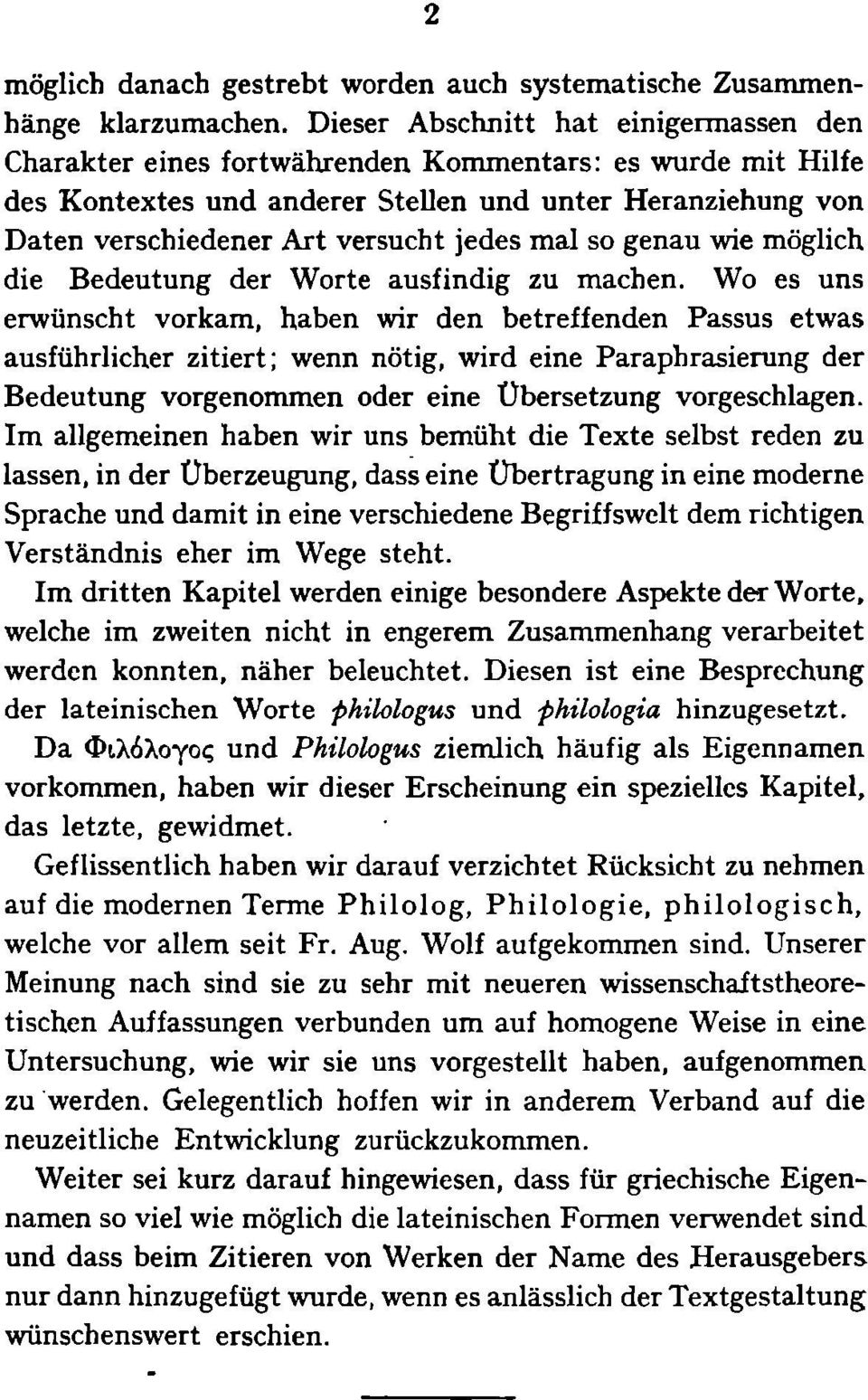 mal so genau wie möglich die Bedeutung der Worte ausfindig zu machen.