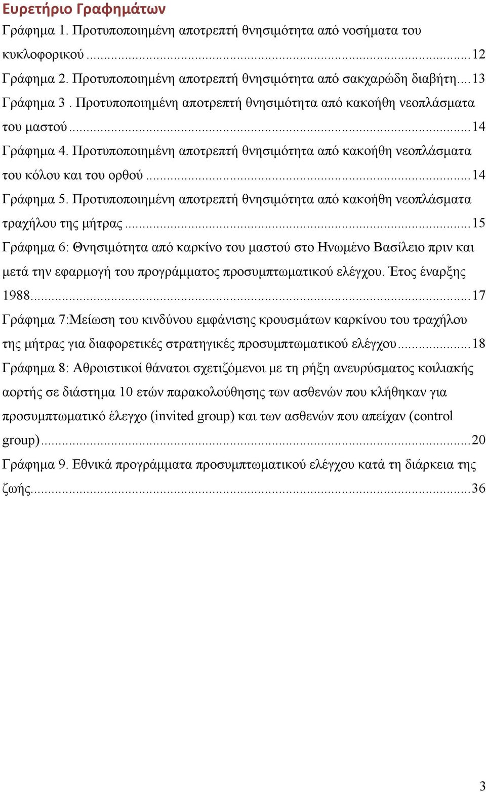 Προτυποποιημένη αποτρεπτή θνησιμότητα από κακοήθη νεοπλάσματα τραχήλου της μήτρας.