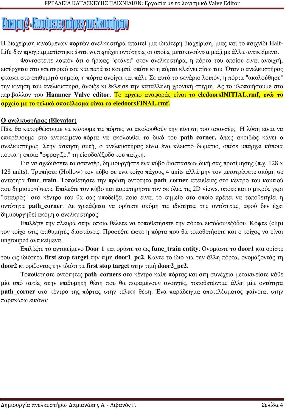 Όταν ο ανελκυστήρας φτάσει στο επιθυμητό σημείο, η πόρτα ανοίγει και πάλι. Σε αυτό το σενάριο λοιπόν, η πόρτα "ακολούθησε" την κίνηση του ανελκυστήρα, άνοιξε κι έκλεισε την κατάλληλη χρονική στιγμή.