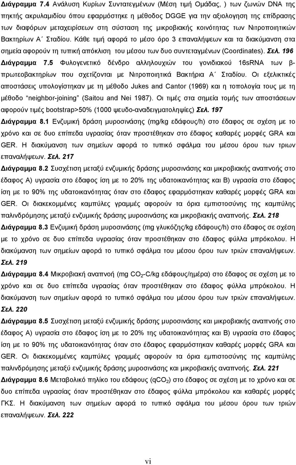 μικροβιακής κοινότητας των Νιτροποιητικών Βακτηρίων Α Σταδίου.