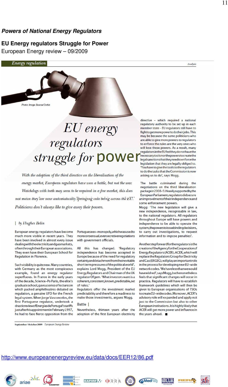 European Energy review 09/2009 http://www.