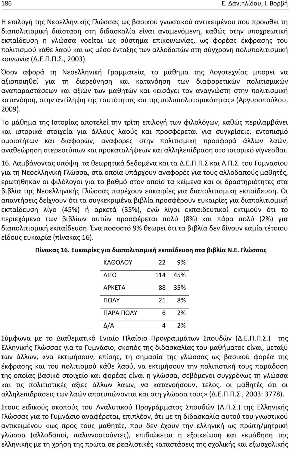 ως σύστημα επικοινωνίας, ως φορέας έκφρασης του πολιτισμού κάθε λαού και ως μέσο ένταξης των αλλοδαπών στη σύγχρονη πολυπολιτισμική κοινωνία (Δ.Ε.Π.Π.Σ., 2003).