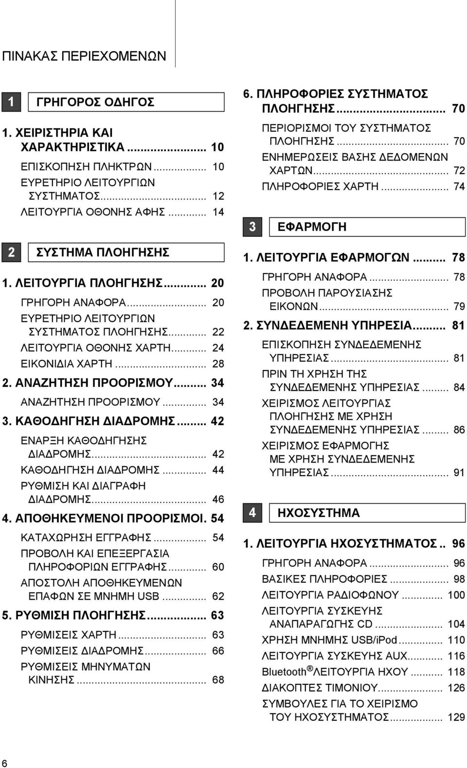 .. 34 3. ΚΑΘΟΔΗΓΗΣΗ ΔΙΑΔΡΟΜΗΣ... 42 ΕΝΑΡΞΗ ΚΑΘΟΔΗΓΗΣΗΣ ΔΙΑΔΡΟΜΗΣ... 42 ΚΑΘΟΔΗΓΗΣΗ ΔΙΑΔΡΟΜΗΣ... 44 ΡΥΘΜΙΣΗ ΚΑΙ ΔΙΑΓΡΑΦΗ ΔΙΑΔΡΟΜΗΣ... 46 4. ΑΠΟΘΗΚΕΥΜΕΝΟΙ ΠΡΟΟΡΙΣΜΟΙ. 54 ΚΑΤΑΧΩΡΗΣΗ ΕΓΓΡΑΦΗΣ.