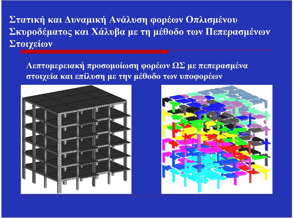 Πεπερασμένων Στοιχείων Λεπτομερειακή προσομοίωση