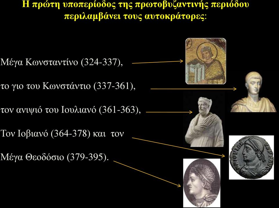 (324-337), το γιο του Κωνστάντιο (337-361), τον ανιψιό