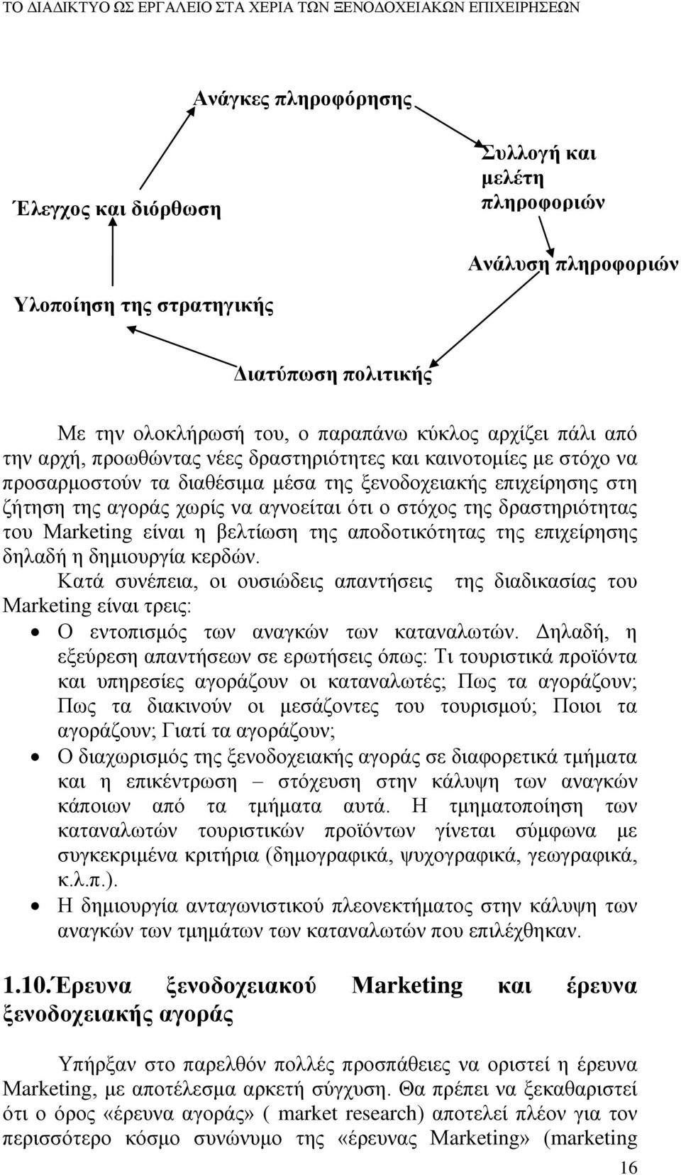 δραστηριότητας του Μarketing είναι η βελτίωση της αποδοτικότητας της επιχείρησης δηλαδή η δημιουργία κερδών.