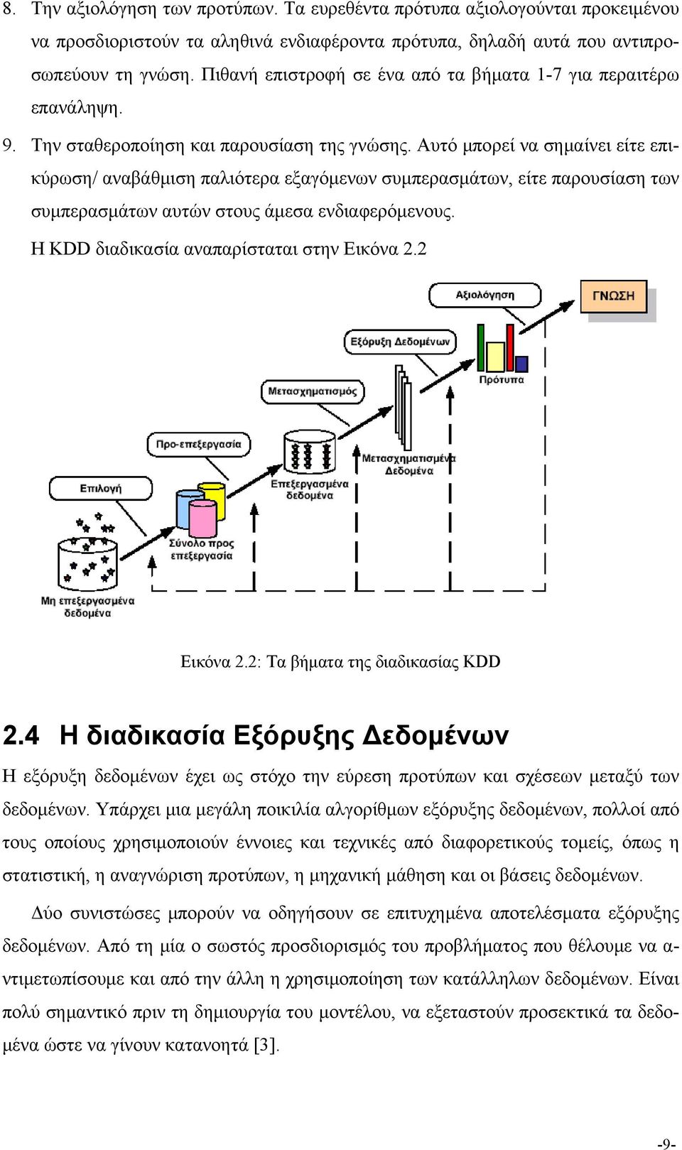 Αυτό μπορεί να σημαίνει είτε επικύρωση/ αναβάθμιση παλιότερα εξαγόμενων συμπερασμάτων, είτε παρουσίαση των συμπερασμάτων αυτών στους άμεσα ενδιαφερόμενους.