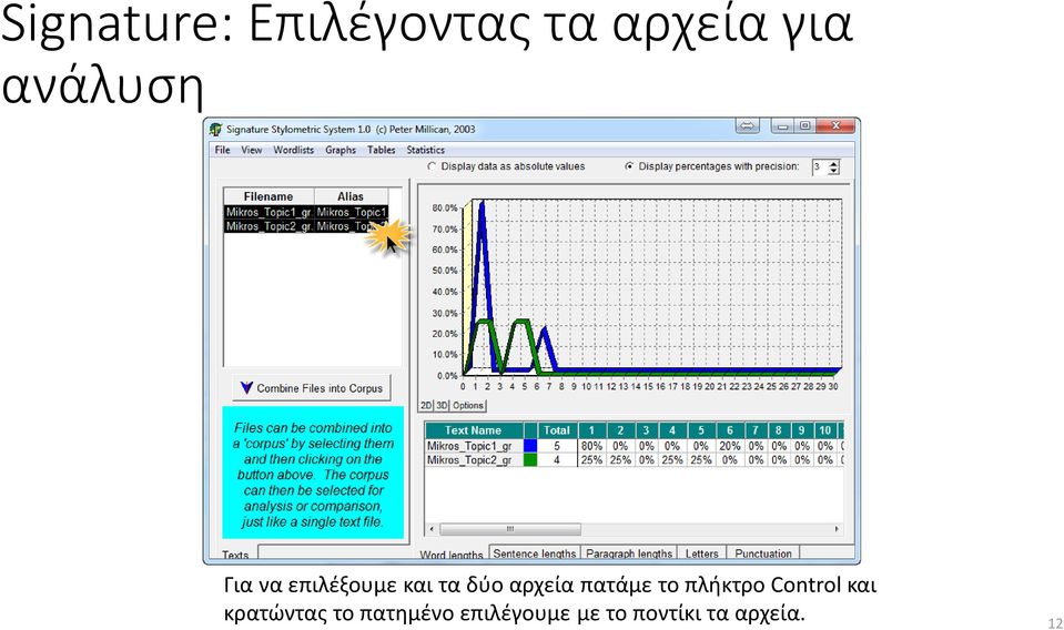 αρχεία πατάμε το πλήκτρο Control και