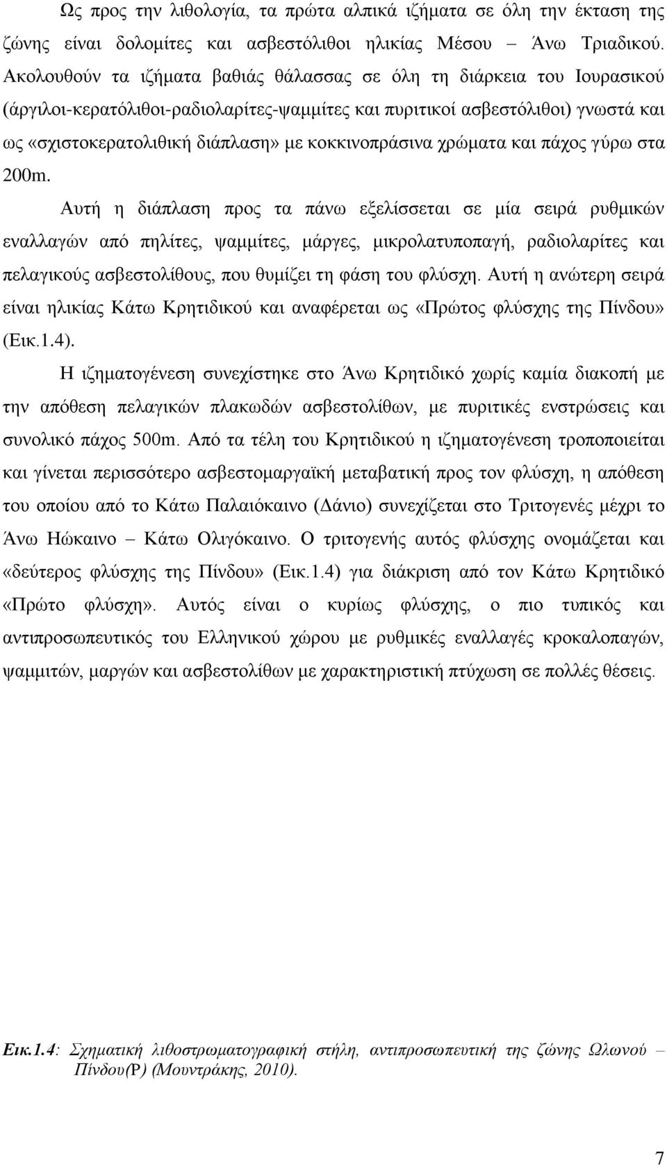 κοκκινοπράσινα χρώματα και πάχος γύρω στα 200m.