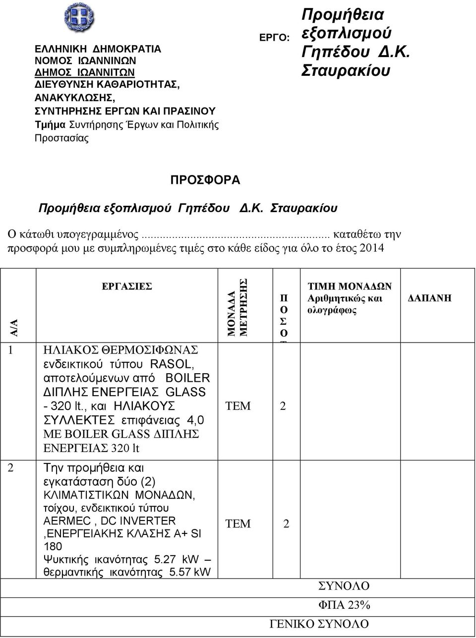 BOILER ΔΙΠΛΗΣ ΕΝΕΡΓΕΙΑΣ GLASS - 320 lt.