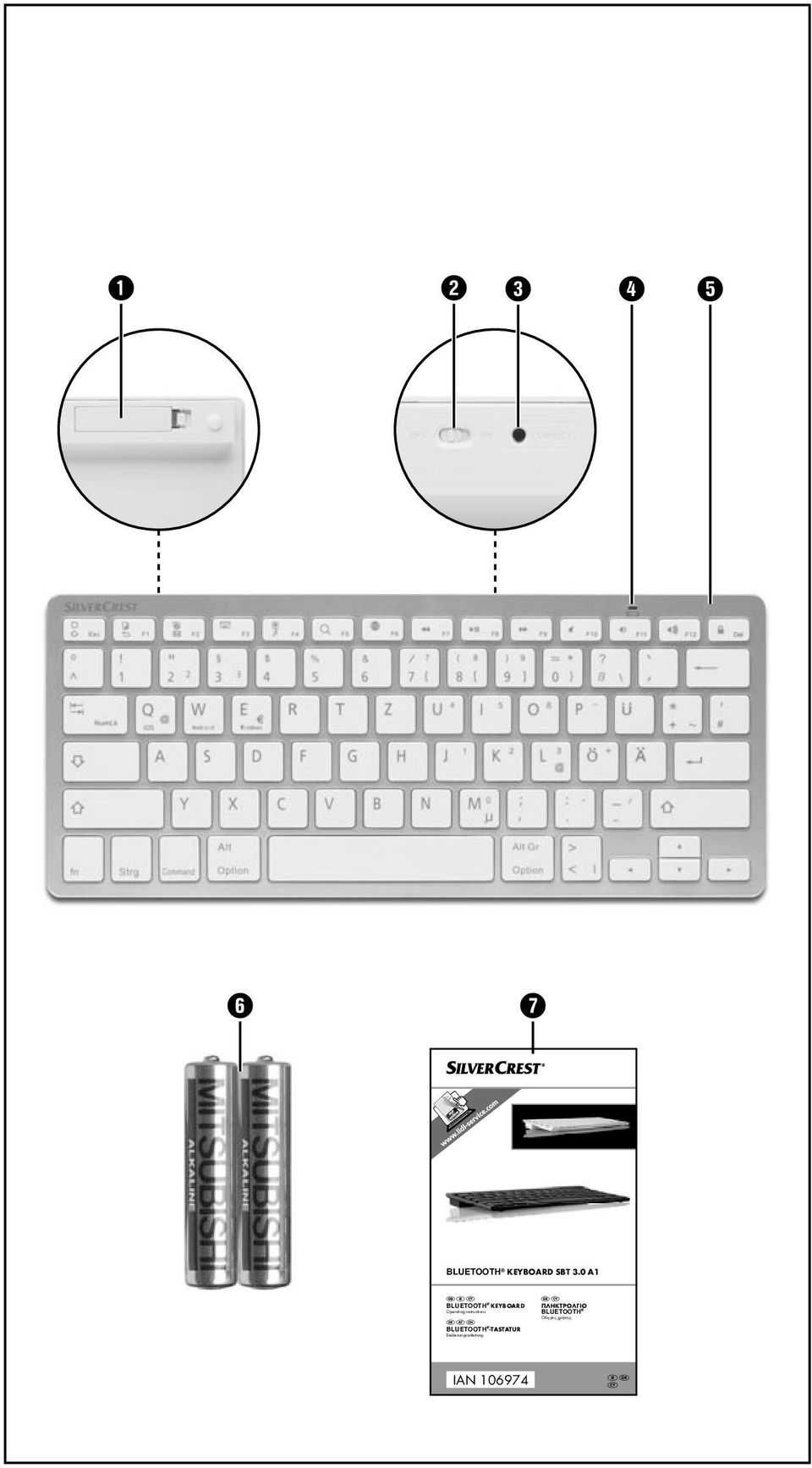 instructions ΠΛΗΚΤΡΟΛΓΙΟ BLUETOOTH