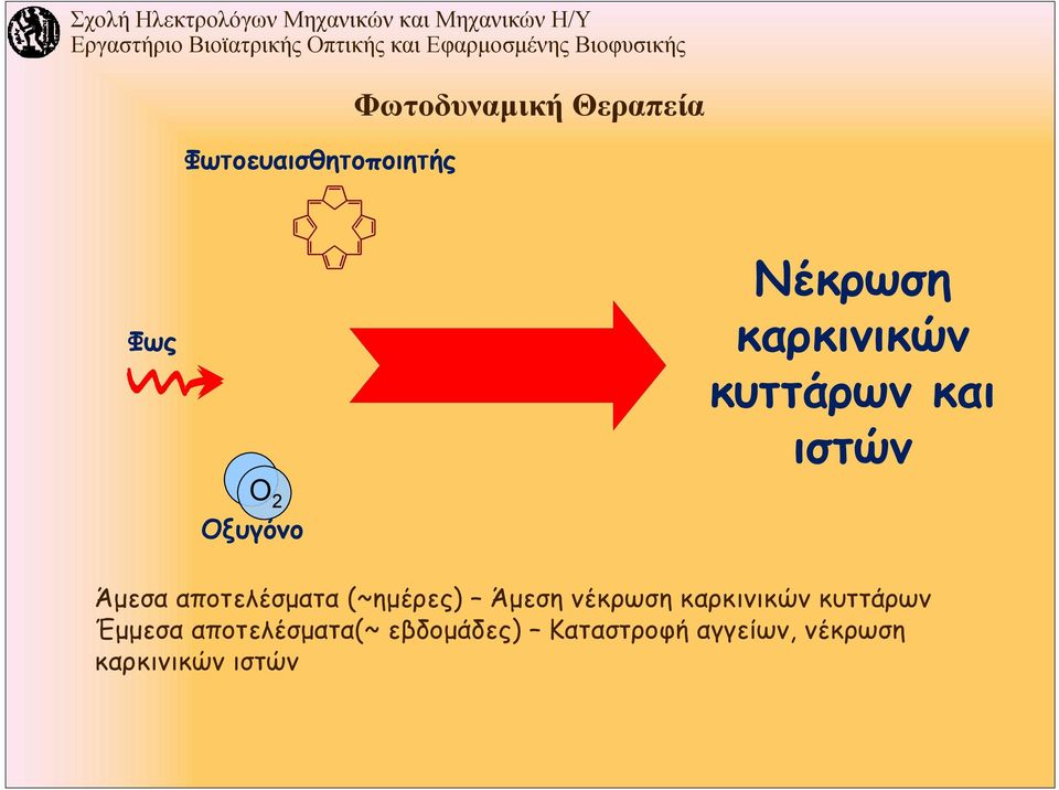 (~ημέρες) Άμεση νέκρωση καρκινικών κυττάρων Έμμεσα
