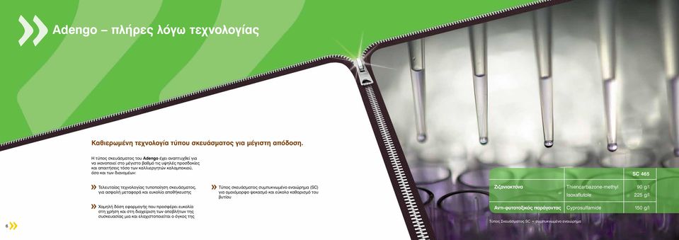 Τελευταίας τεχνολογίας τυποποίηση σκευάσματος, για ασφαλή μεταφορά και ευκολία αποθήκευσης Τύπος σκευάσματος συμπυκνωμένο εναιώρημα (SC) για ομοιόμορφο ψεκασμό και εύκολο καθαρισμό του βυτίου