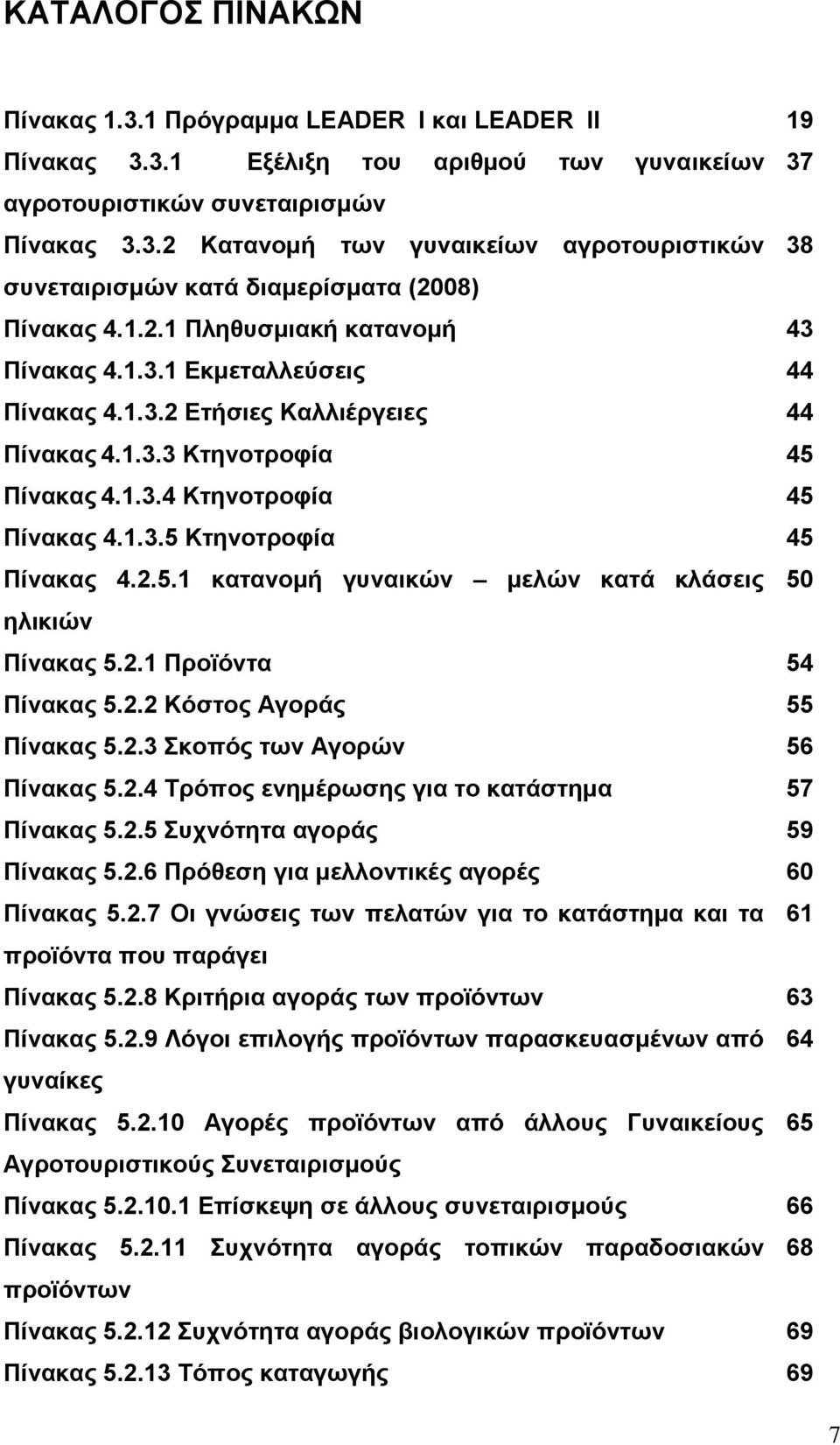 2.5.1 κατανομή γυναικών μελών κατά κλάσεις 50 ηλικιών Πίνακας 5.2.1 Προϊόντα 54 Πίνακας 5.2.2 Κόστος Αγοράς 55 Πίνακας 5.2.3 Σκοπός των Αγορών 56 Πίνακας 5.2.4 Τρόπος ενημέρωσης για το κατάστημα 57 Πίνακας 5.