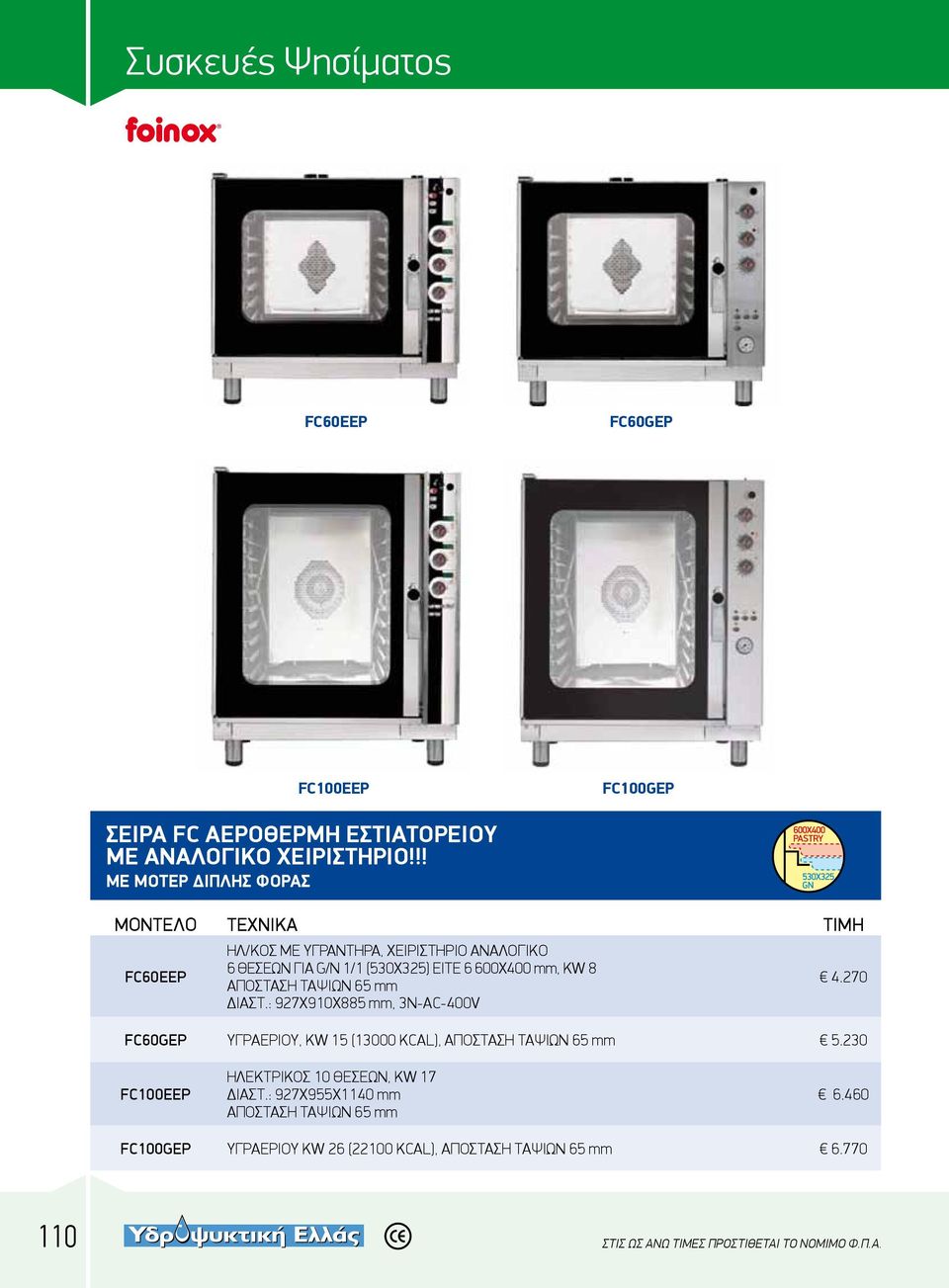 KW 8 ΑΠΟΣΤΑΣΗ ΤΑΨΙΩΝ 65 mm ΔIAΣT.: 927X910X885 mm, 3N-AC-400V 4.