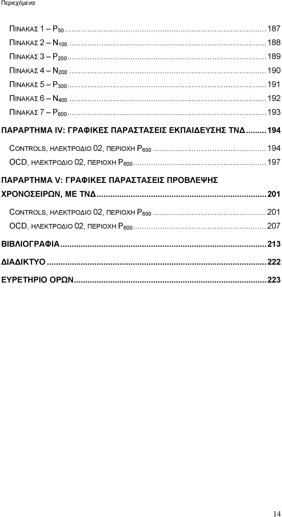 ..194 CONTROLS, ΗΛΕΚΤΡΟΔΙΟ 02, ΠΕΡΙΟΧΗ P 600...194 OCD, ΗΛΕΚΤΡΟΔΙΟ 02, ΠΕΡΙΟΧΗ P 600.