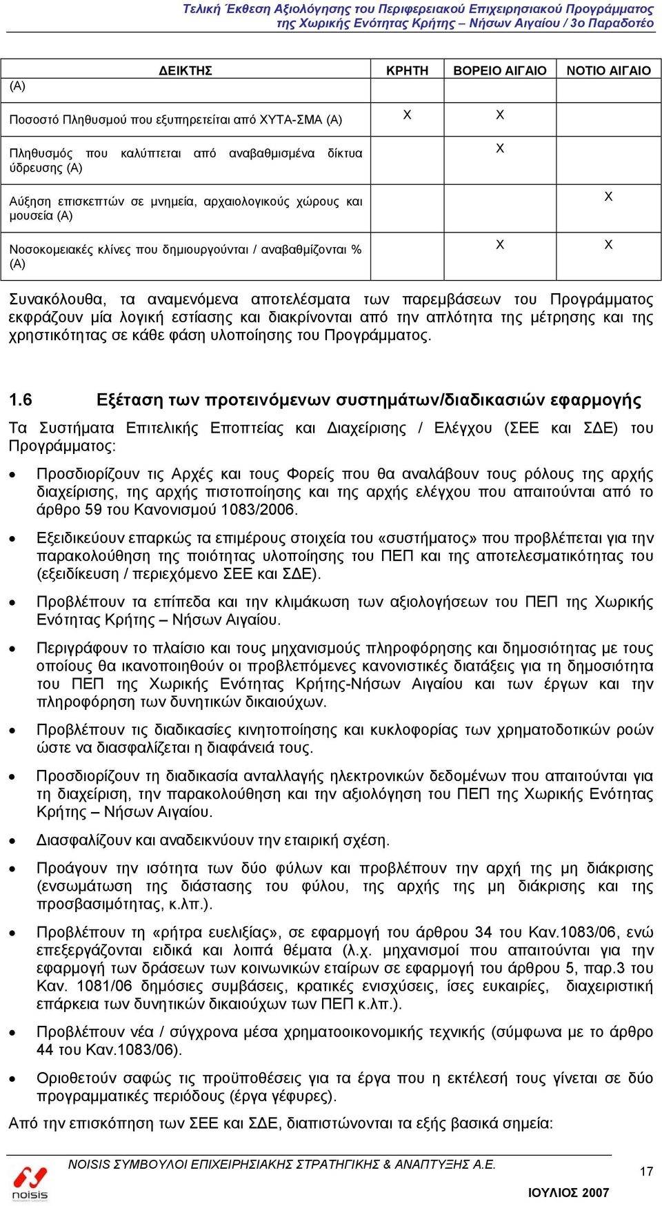 λογική εστίασης και διακρίνονται από την απλότητα της μέτρησης και της χρηστικότητας σε κάθε φάση υλοποίησης του Προγράμματος. 1.