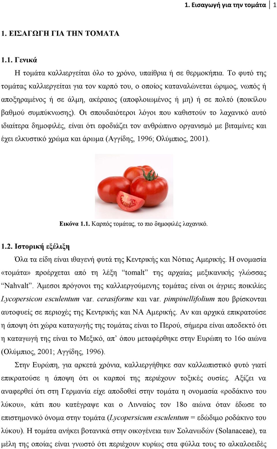 Οι σπουδαιότεροι λόγοι που καθιστούν το λαχανικό αυτό ιδιαίτερα δημοφιλές, είναι ότι εφοδιάζει τον ανθρώπινο οργανισμό με βιταμίνες και έχει ελκυστικό χρώμα και άρωμα (Αγγίδης, 1996; Ολύμπιος, 2001).