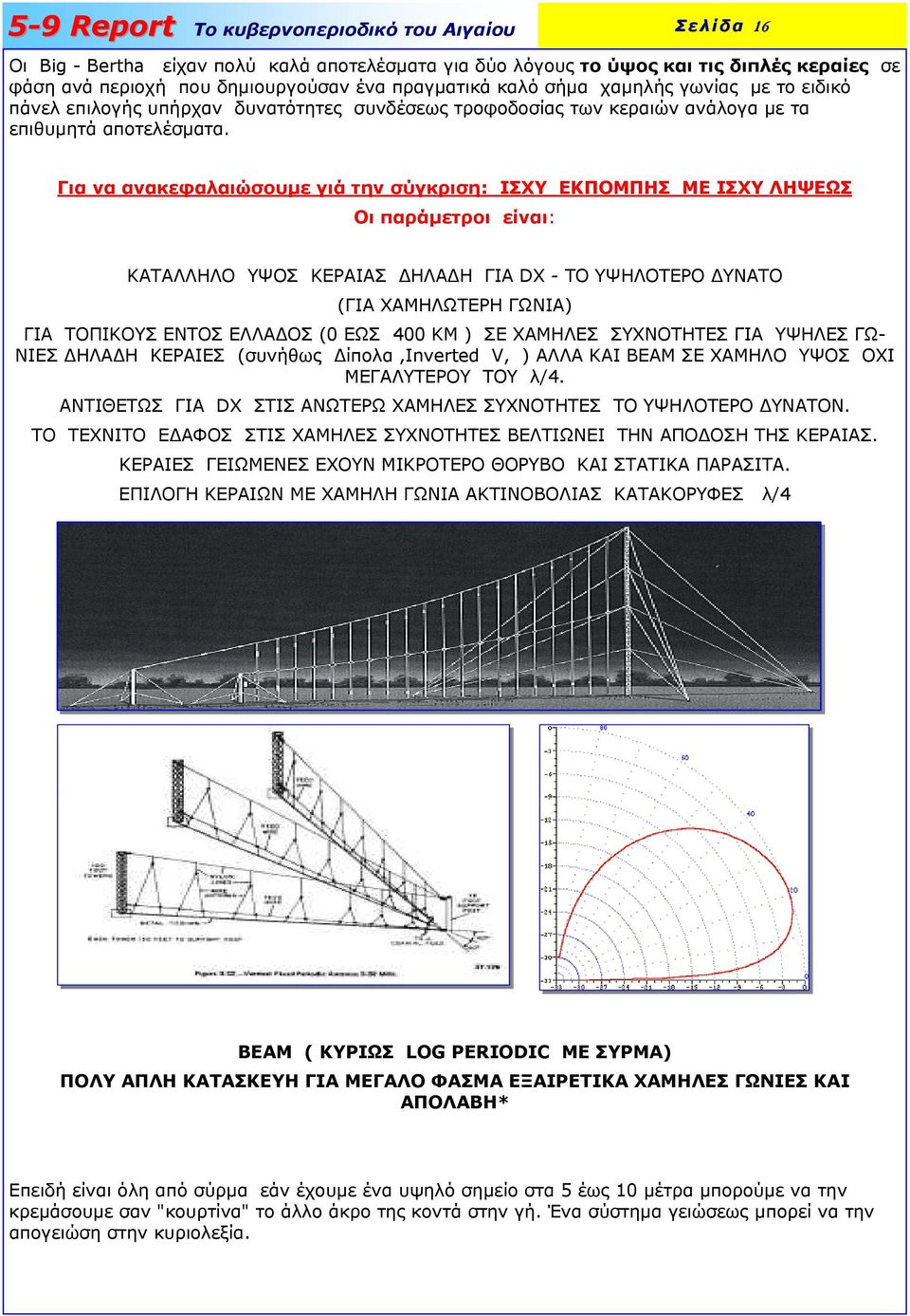 Για να ανακεφαλαιώσουµε γιά την σύγκριση: IΣXY EKΠOMΠHΣ ME IΣXY ΛHΨEΩΣ Oι παράµετροι είναι: KATAΛΛHΛO YΨOΣ KEPAIAΣ HΛA H ΓIA DX - TO YΨHΛOTEPO YNATO (ΓIA XAMHΛΩTEPH ΓΩNIA) ΓIA TOΠIKOYΣ ENTOΣ EΛΛA OΣ