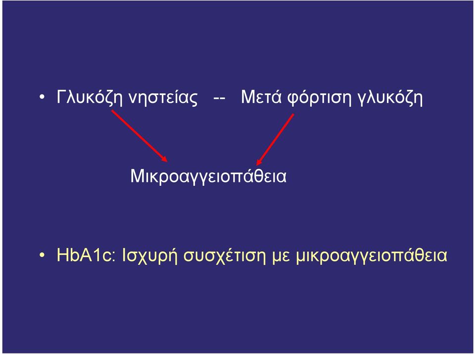 Μικροαγγειοπάθεια HbA1c: