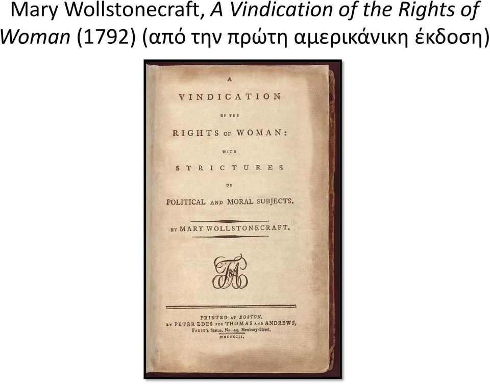 Rights of Woman (1792)