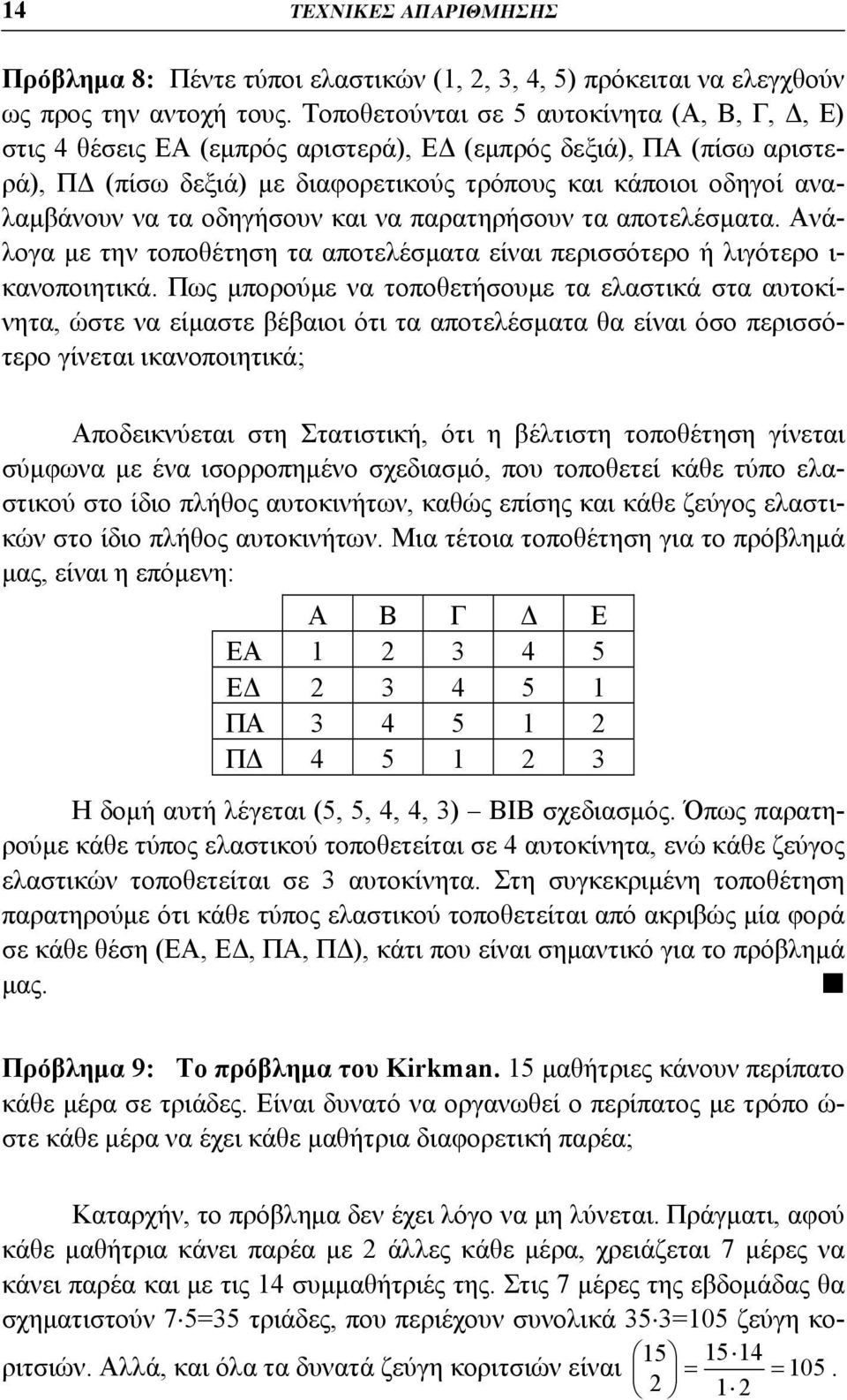 οδηγήσουν και να παρατηρήσουν τα αποτελέσματα. Ανάλογα με την τοποθέτηση τα αποτελέσματα είναι περισσότερο ή λιγότερο ι- κανοποιητικά.