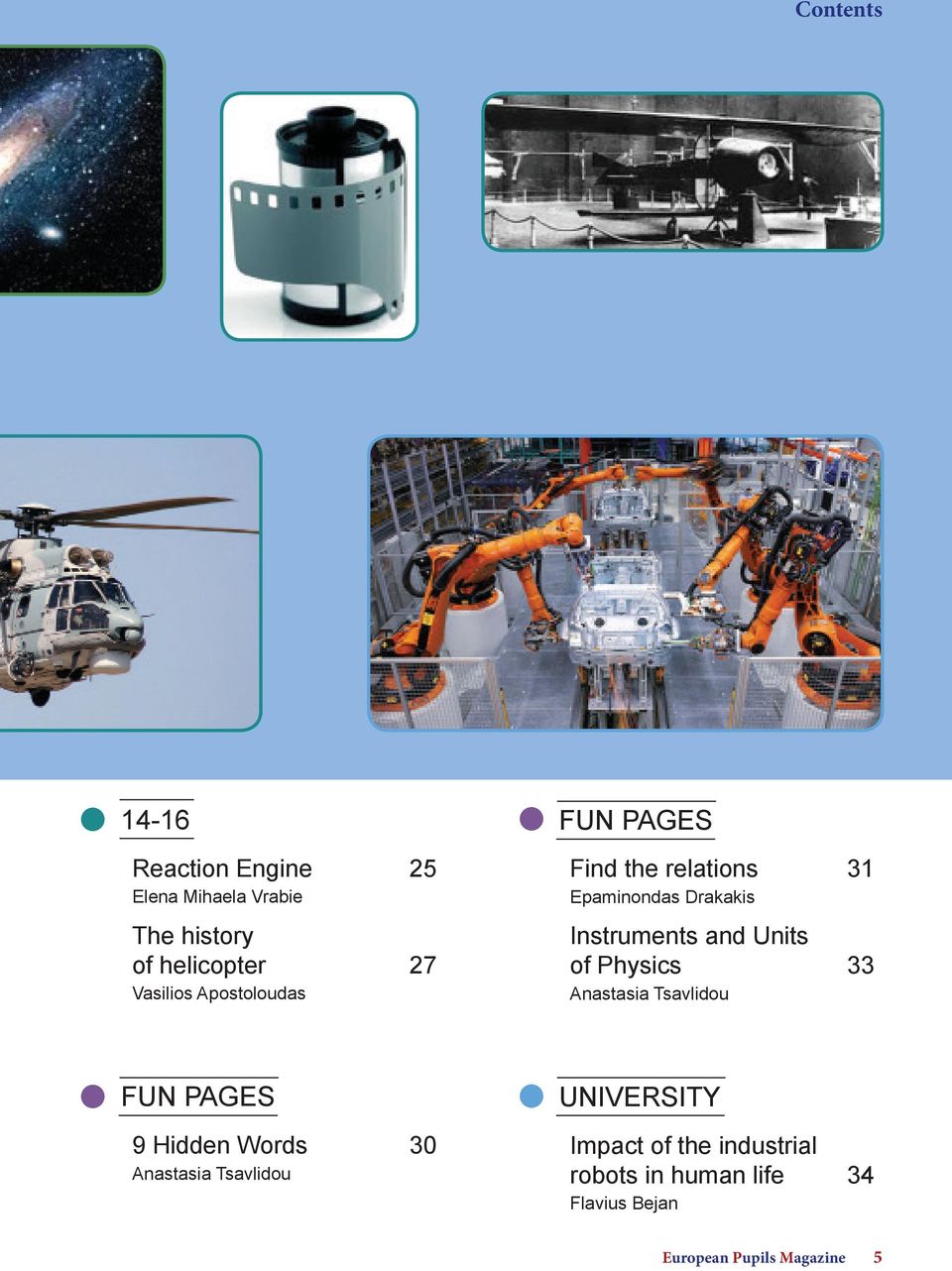 Units of Physics 33 Anastasia Tsavlidou FUN PAGES 9 Hidden Words 30 Anastasia Tsavlidou