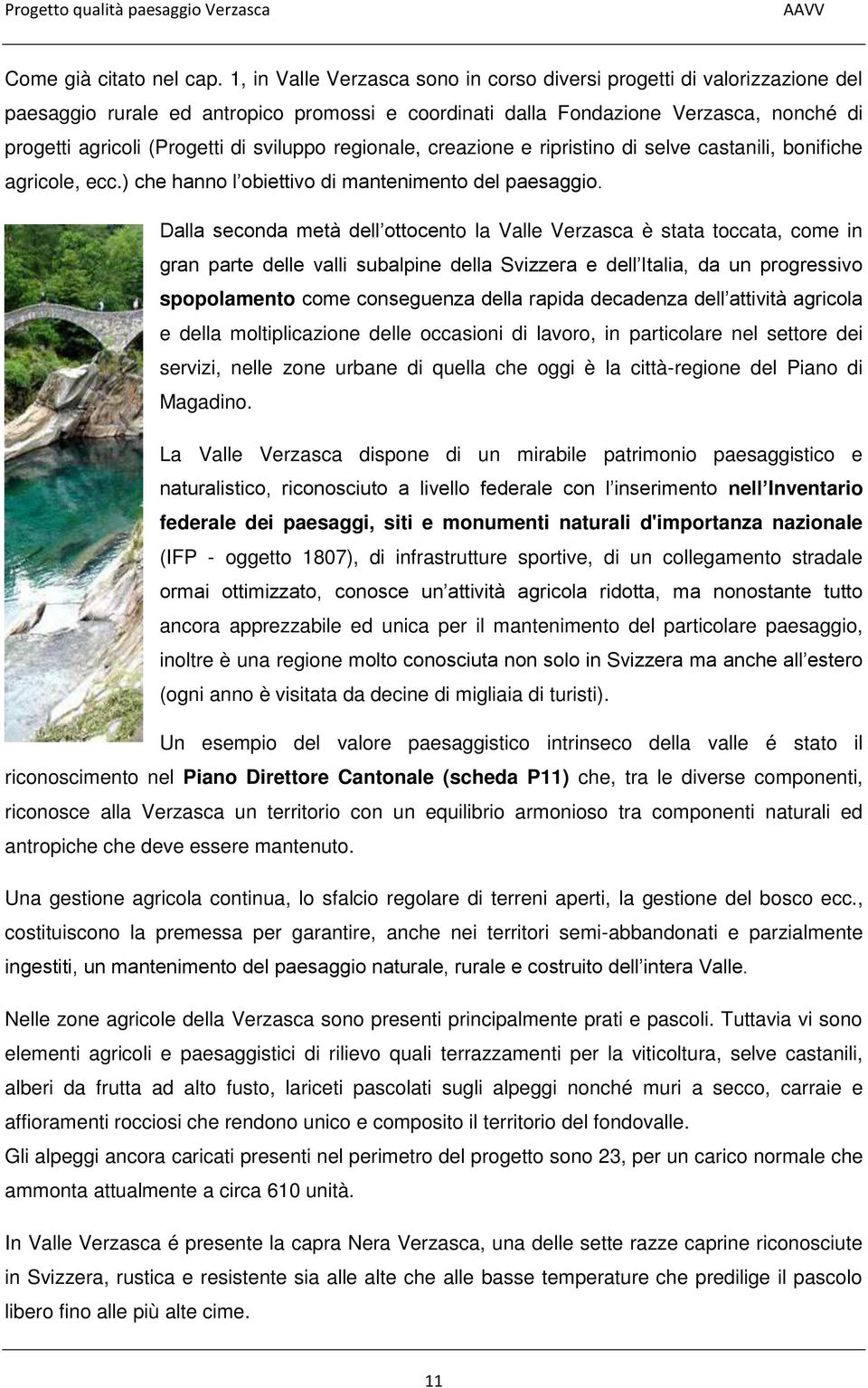 sviluppo regionale, creazione e ripristino di selve castanili, bonifiche agricole, ecc.) che hanno l obiettivo di mantenimento del paesaggio.