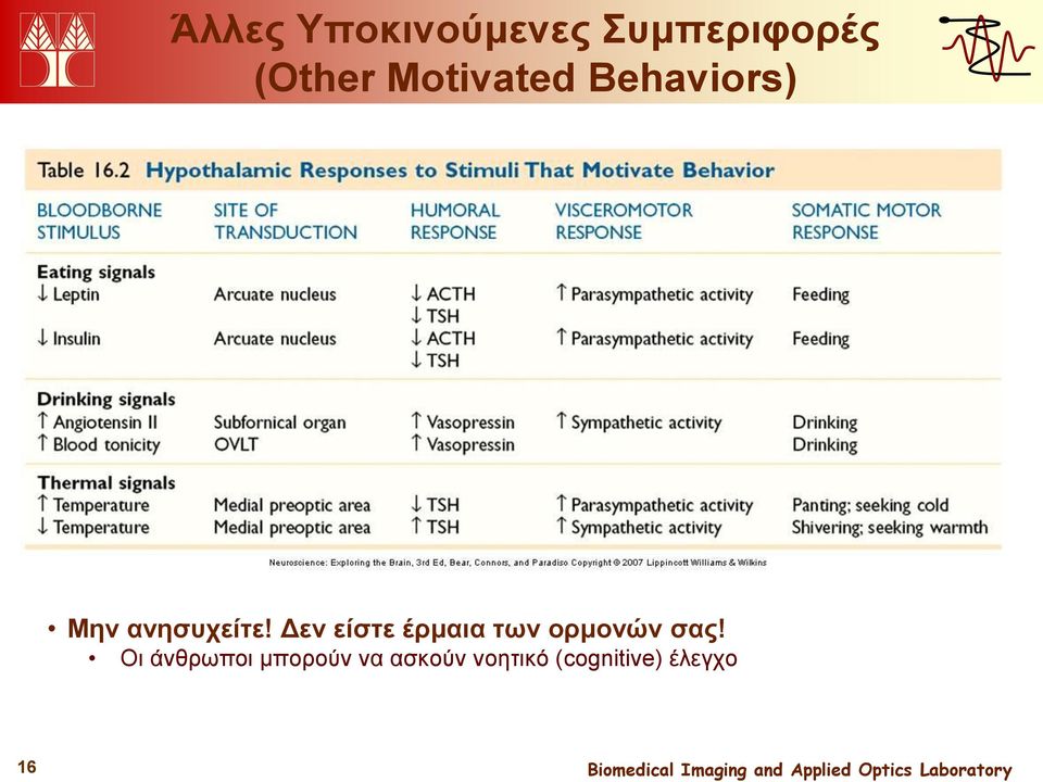 Δεν είστε έρμαια των ορμονών σας!